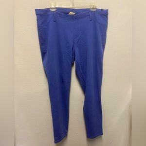 Faded Glory Blue Pull-Up Straight Leg Jeggings Size XXL/2XG (20)